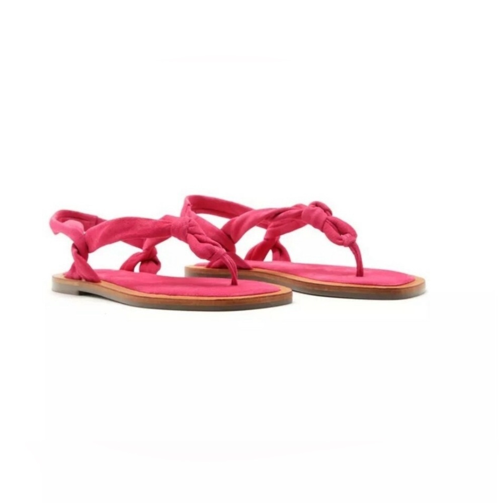 Schutz NWOB Pink Suede Strap Sandals In Size 10B